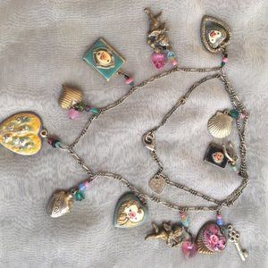 Lucy Isaacs Hearts and Cupids Necklace